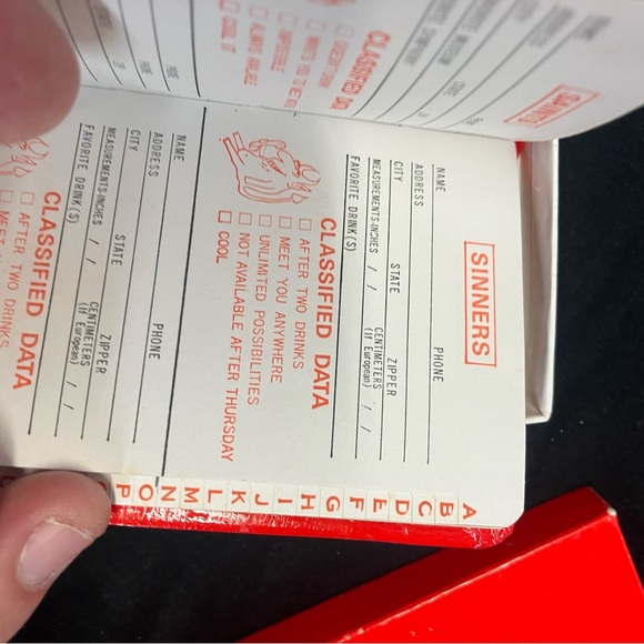 Red Hot Numbers Notebook with Gold Lettering - Picture 6 of 10